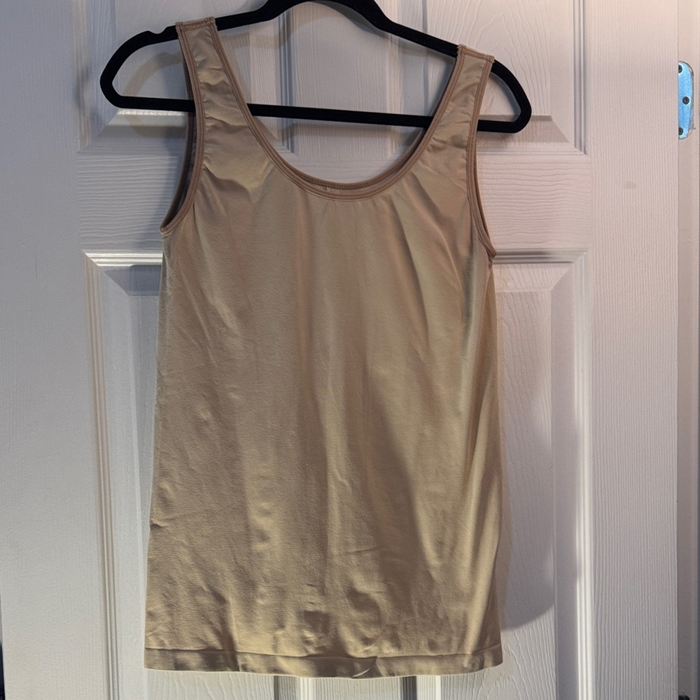 Rhonda Shear Tan Tank Top